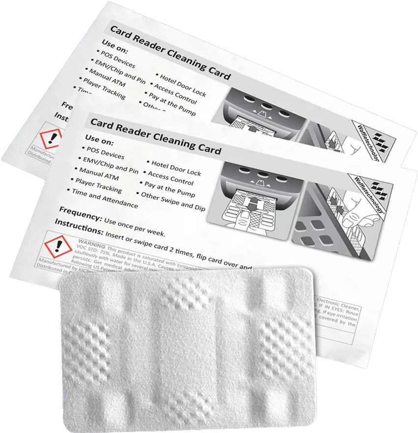 NEEI. 40 Pack Card Reader Cleaner With Waffle Technology